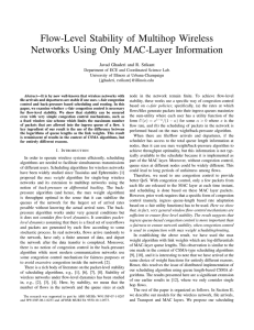 Flow-Level Stability of Multihop Wireless Networks Using Only MAC-Layer Information