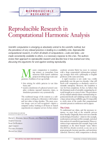 Reproducible Research in Computational Harmonic Analysis