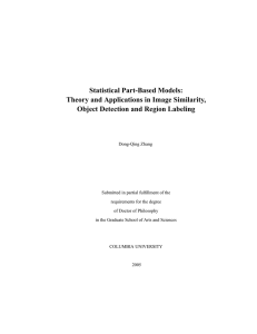 Statistical Part-Based Models: Theory and Applications in Image Similarity,