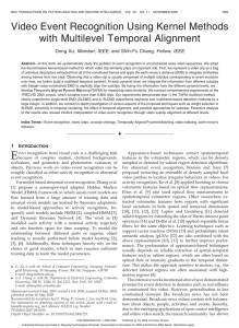 Video Event Recognition Using Kernel Methods with Multilevel Temporal Alignment