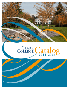 Catalog Clark College 2014-2015