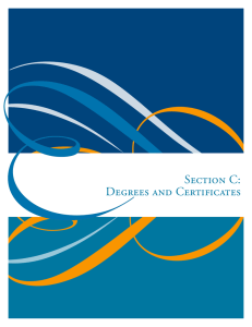 Section C: Degrees and Certificates