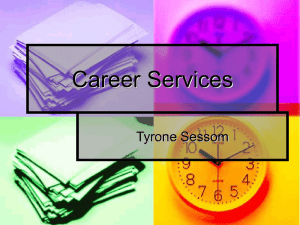 Career Services Tyrone Sessom