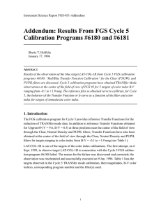 Addendum: Results From FGS Cycle 5 Calibration Programs #6180 and #6181