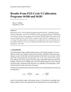 Results From FGS Cycle 5 Calibration Programs #6180 and #6181