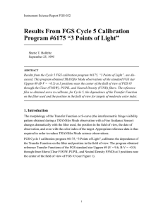 Results From FGS Cycle 5 Calibration