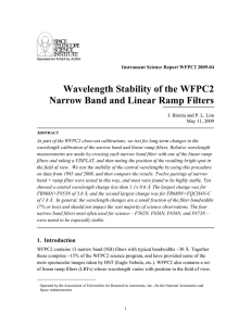 Wavelength Stability of the WFPC2 Narrow Band and Linear Ramp Filters
