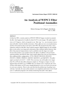 An Analysis of WFPC2 Filter Positional Anomalies