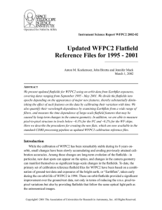 Updated WFPC2 Flatfield Reference Files for 1995 - 2001
