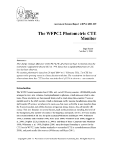 The WFPC2 Photometric CTE Monitor