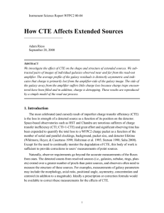 How CTE Affects Extended Sources