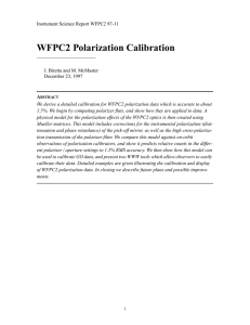 WFPC2 Polarization Calibration