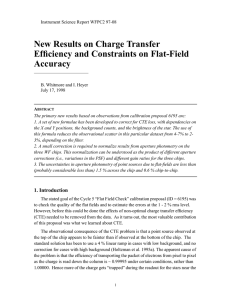 New Results on Charge Transfer Efficiency and Constraints on Flat-Field Accuracy