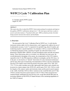 WFPC2 Cycle 7 Calibration Plan