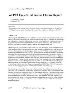 WFPC2 Cycle 5 Calibration Closure Report
