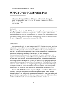 WFPC2 Cycle 6 Calibration Plan