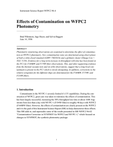 Effects of Contamination on WFPC2 Photometry