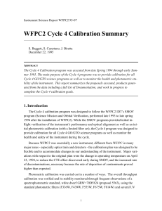 WFPC2 Cycle 4 Calibration Summary