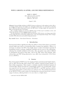 WFPC2 GHOSTS, SCATTER, AND PSF FIELD DEPENDENCE JOHN E. KRIST