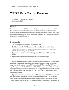 WFPC2 Dark Current Evolution