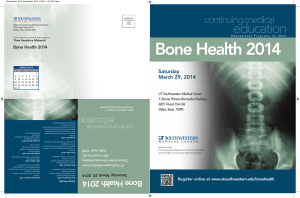 Bone Health 2014 Saturday March 29, 2014