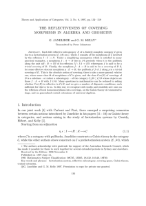 THE REFLECTIVENESS OF COVERING MORPHISMS IN ALGEBRA AND GEOMETRY