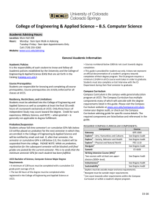College of Engineering &amp; Applied Science – B.S. Computer Science