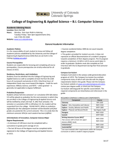 College of Engineering &amp; Applied Science – B.I. Computer Science