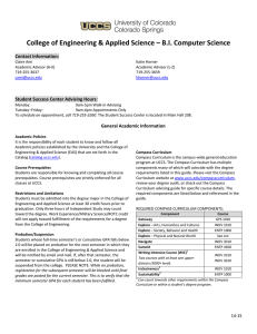 College of Engineering &amp; Applied Science – B.I. Computer Science