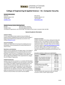 College of Engineering &amp; Applied Science – B.I. Computer Security