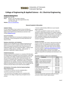 College of Engineering &amp; Applied Science – B.I. Electrical Engineering