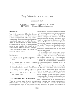 Xray Diffraction and Absorption