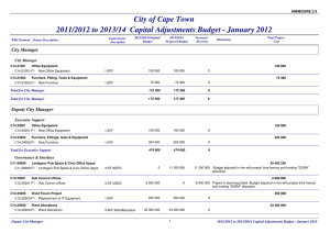 City of Cape Town ANNEXURE 2.4