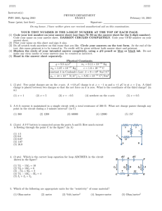 77777 Instructor(s): PHYSICS DEPARTMENT PHY 2005, Spring 2010