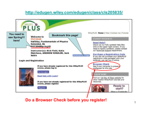 Do a Browser Check before you register! You need to