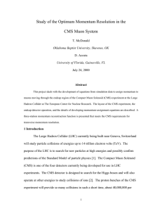 Study of the Optimum Momentum Resolution in the CMS Muon System