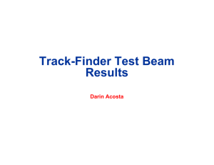 Track-Finder Test Beam Results Darin Acosta