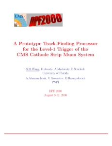 A Prototype Track-Finding Processor for the Level-1 Trigger of the