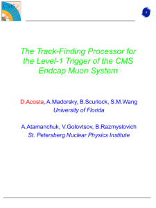The Track-Finding Processor for the Level-1 Trigger of the CMS D.Acosta
