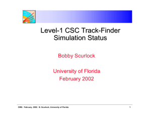Level-1 CSC Track-Finder Simulation Status Level -