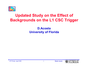 Updated Study on the Effect of D.Acosta University of Florida