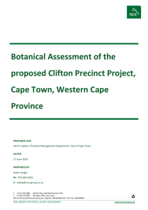 Botanical Assessment of the proposed Clifton Precinct Project, Cape Town, Western Cape Province
