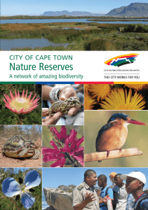 Nature Reserves CITY OF CAPE TOWN A network of amazing biodiversity