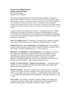 Forest Stewardship Program Spatial Analysis Project