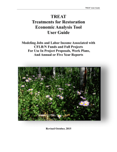 TREAT Treatments for Restoration Economic Analysis Tool