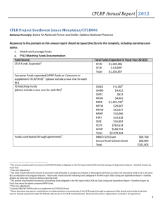 CFLRP Annual Report 2012 CFLR Project Southwest Jemez Mountains/CFLR006