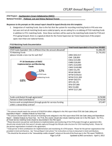 CFLRP	Annual	Report 2011