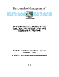 ECONOMIC IMPACT ANALYSIS OF THE COLLABORATIVE FOREST LANDSCAPE RESTORATION PROGRAM