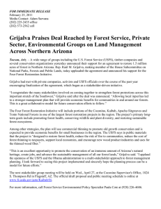 Grijalva Praises Deal Reached by Forest Service, Private