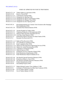 WO-2450-KT (10/12)  INDEX OF APPROVED WO PART KT PROVISIONS